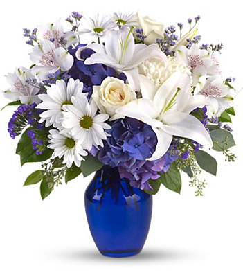 Beautiful in Blue from Richardson's Flowers in Medford, NJ
